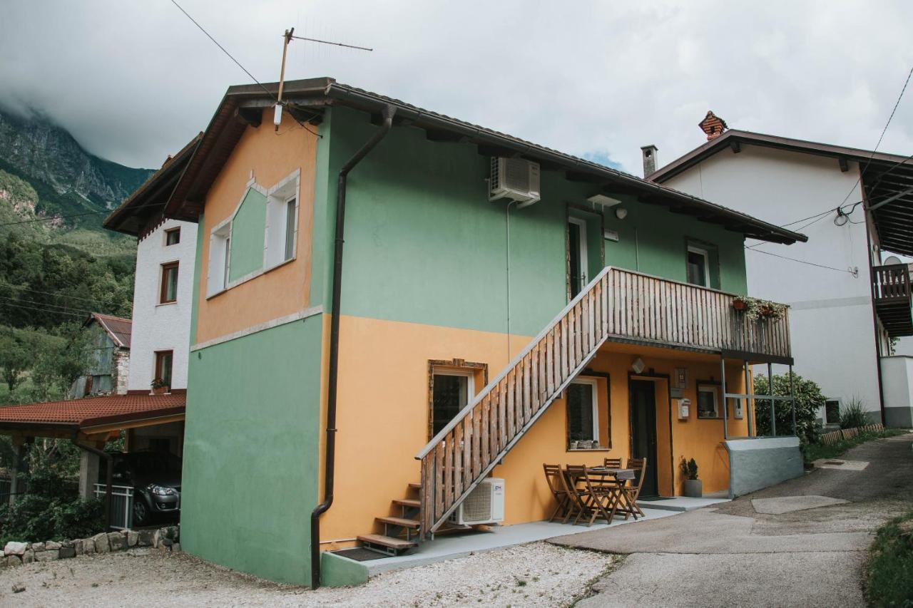 Apartma Metija Lux Z Savno Kobarid Bagian luar foto